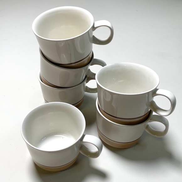 Set of 6 New Vintage Style Mugs - Picture 1 of 6